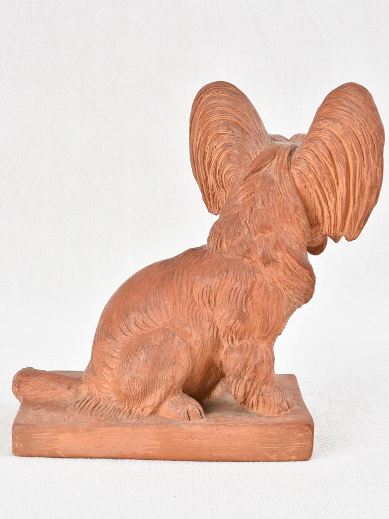 Clem's superb early 1900s clay Spaniel