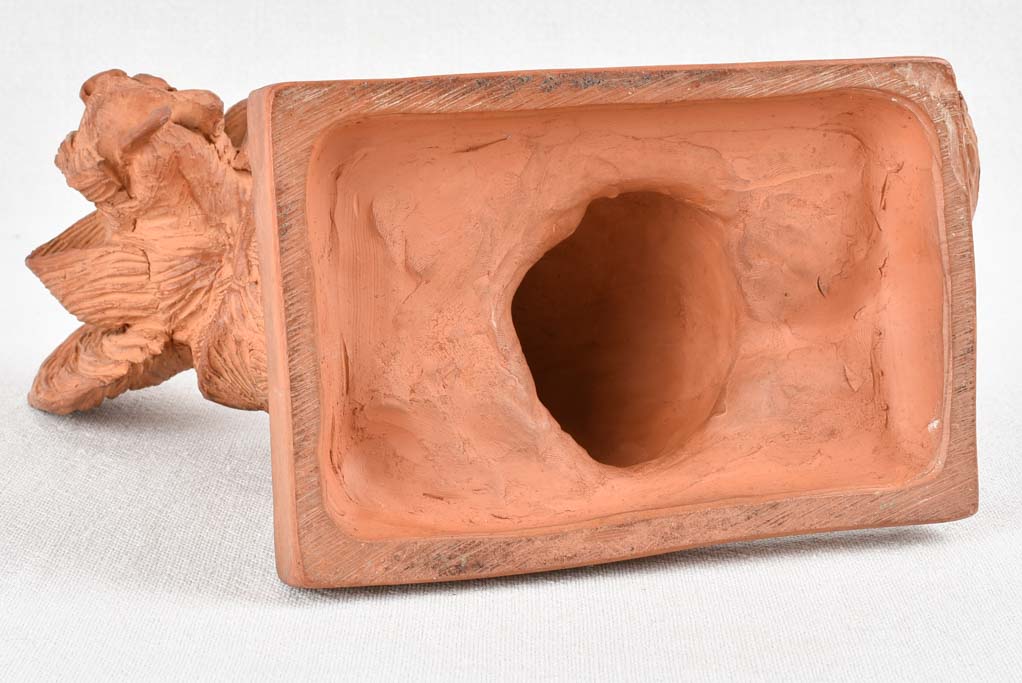 Artistic 'papillon' dog sculpture by Clem