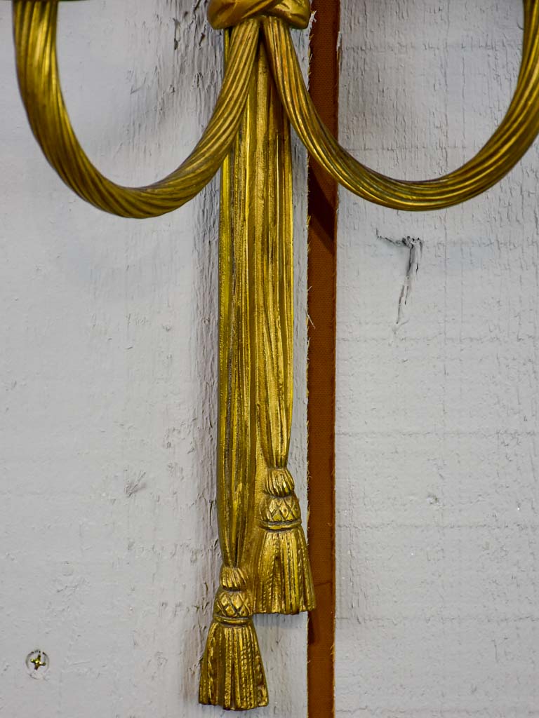 Pair of early 20th Century bronze wall appliques