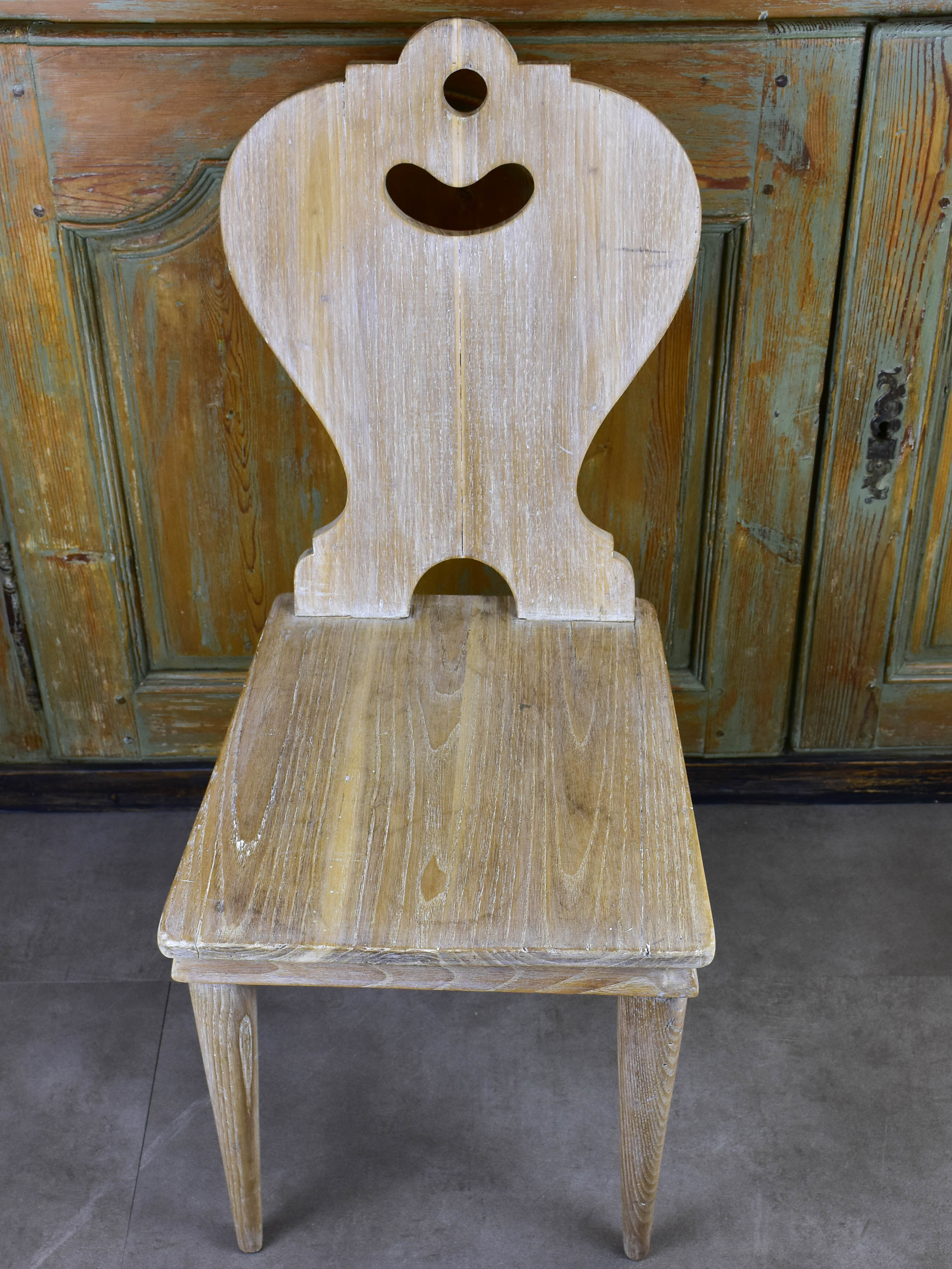 Six wooden alsatian chairs from the 1950's