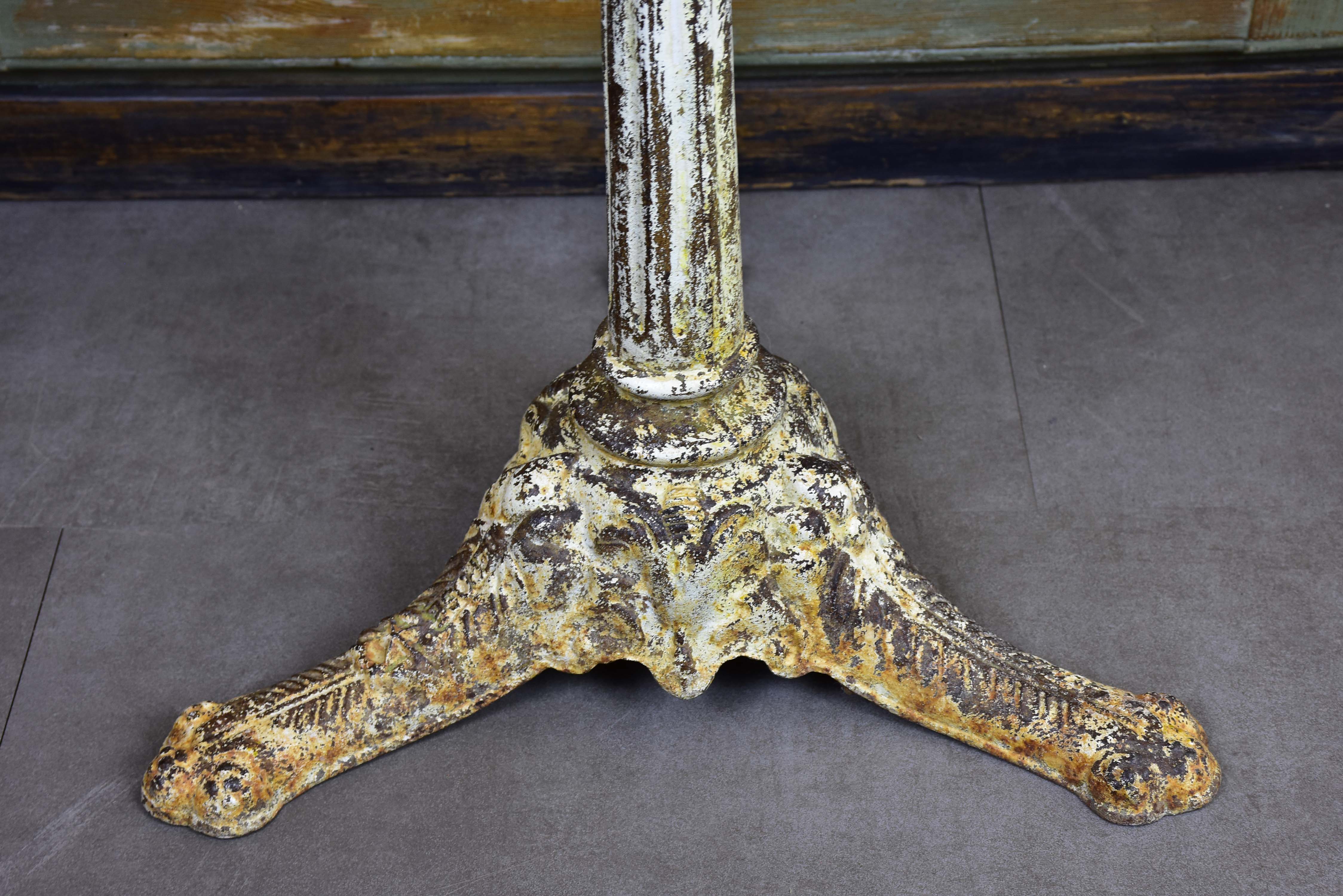 Late 19th century French marble bistro table