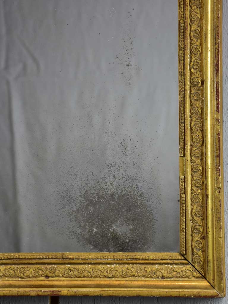 Small Louis XVI gilded rectangular mirror, 18th century