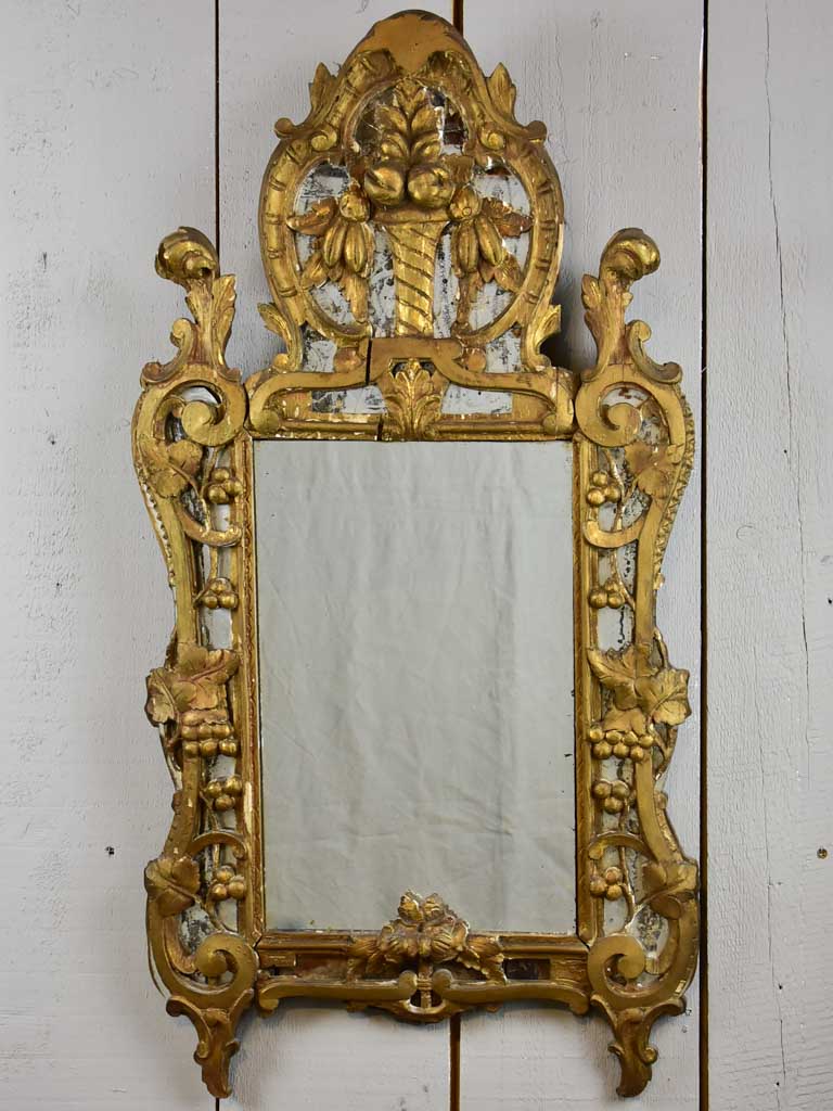 Rustic early 19th Century antique French mirror