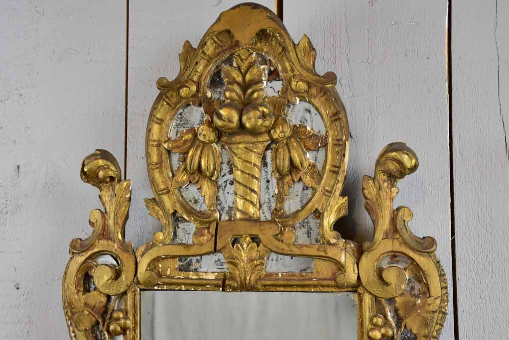 Rustic early 19th Century antique French mirror