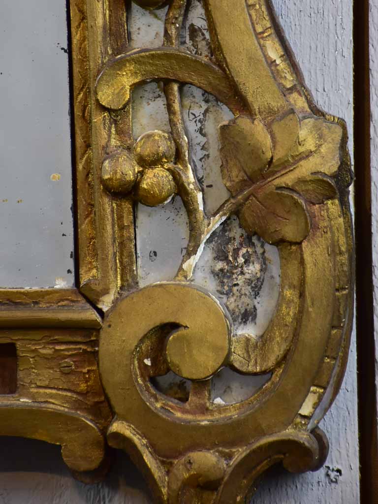 Rustic early 19th Century antique French mirror
