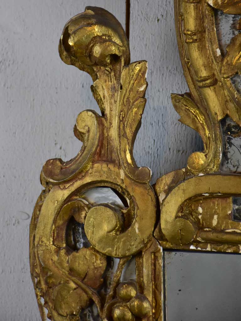 Rustic early 19th Century antique French mirror