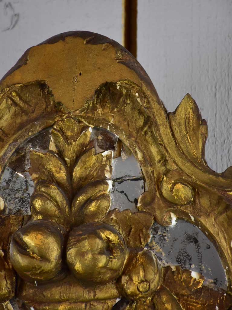 Rustic early 19th Century antique French mirror