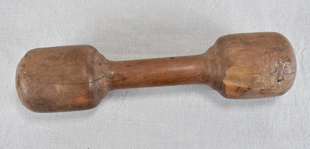 RESERVED MG Very large Cararra marble mortar and double-head pestle - late 18th century 17¼"