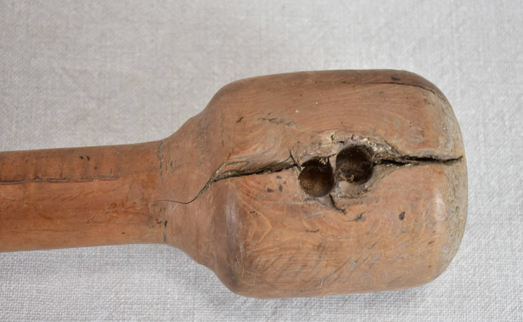 RESERVED MG Very large Cararra marble mortar and double-head pestle - late 18th century 17¼"