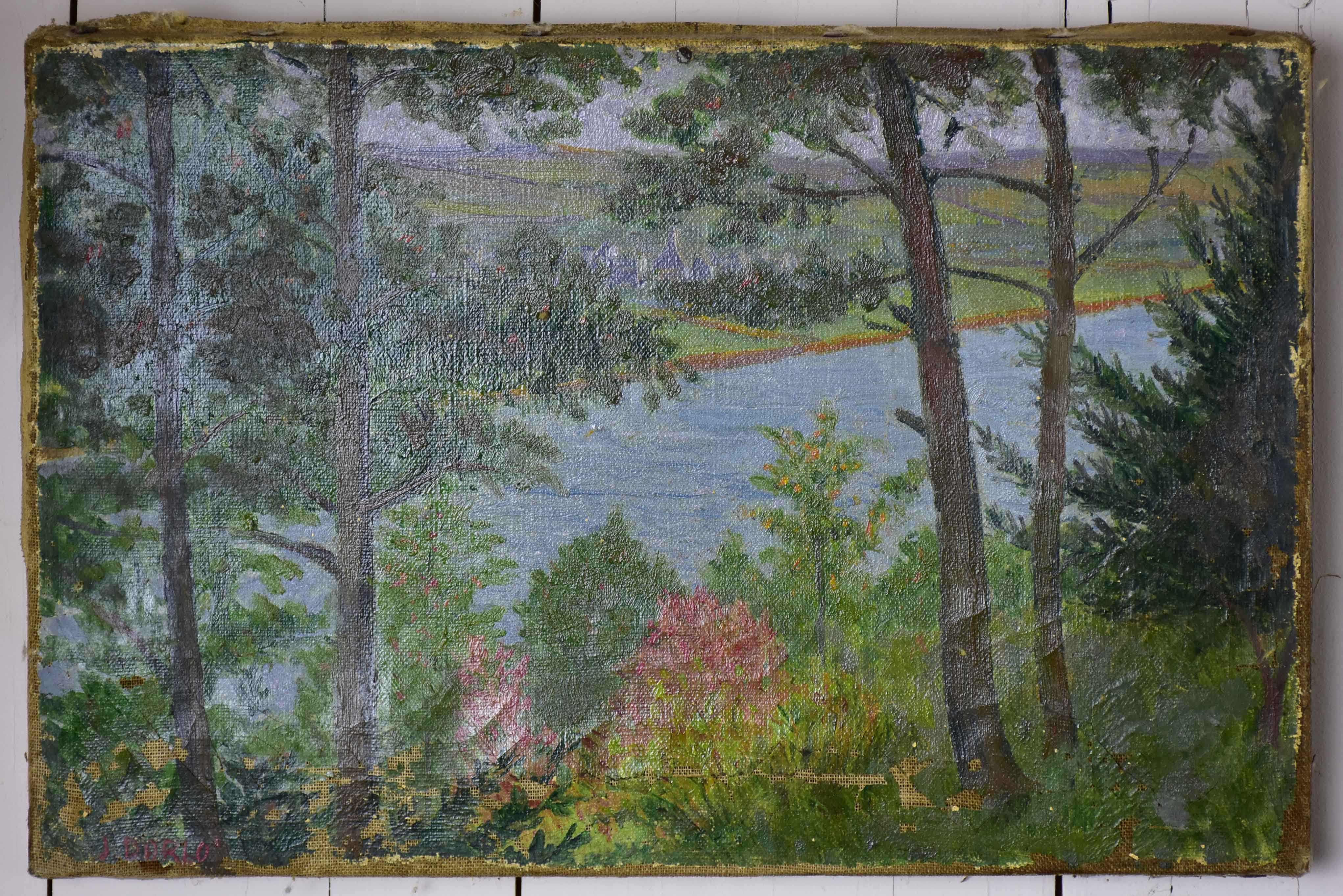 Antique French painting - oil on canvas