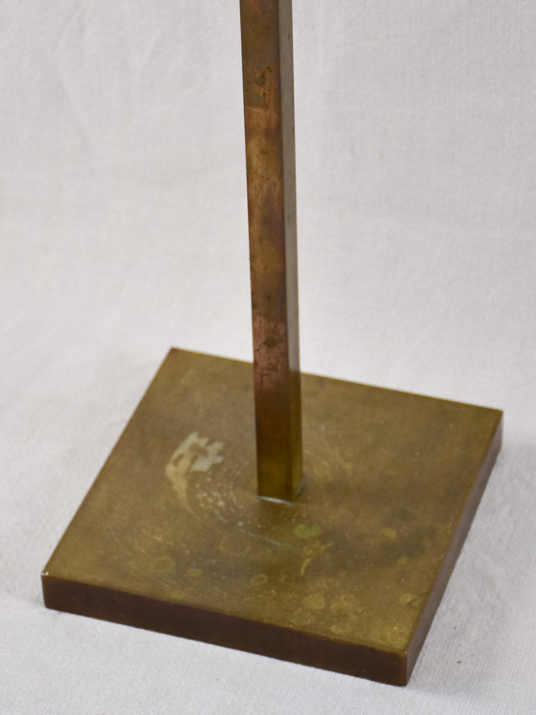Tilting rectangular shop mirror from the 1900s. 43¾"