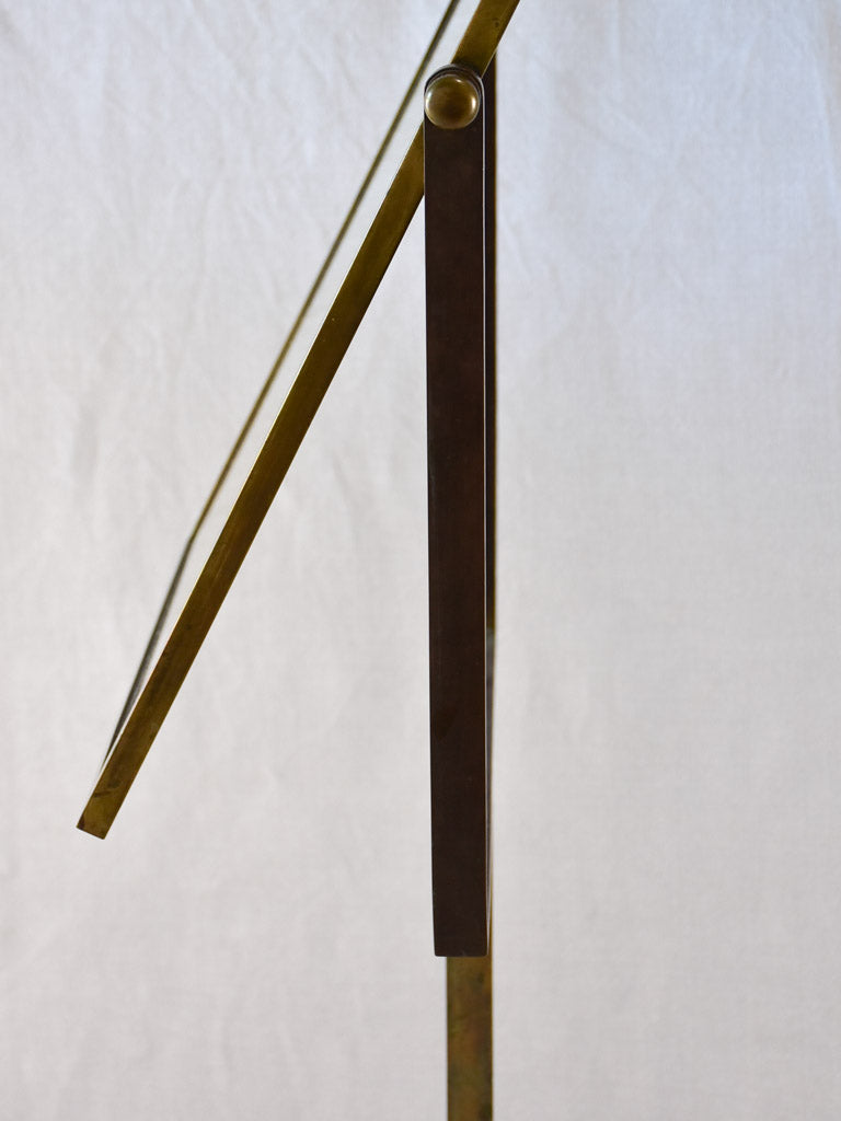 Tilting rectangular shop mirror from the 1900s. 43¾"