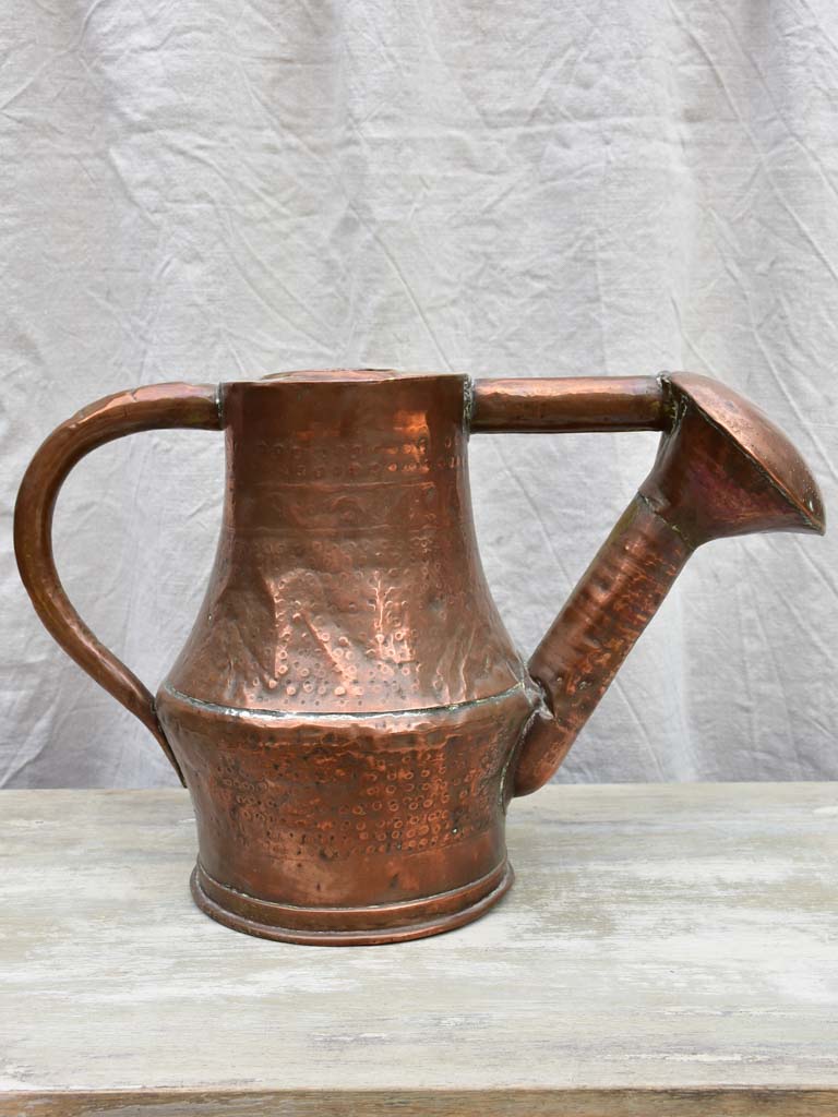 Antique French copper watering can