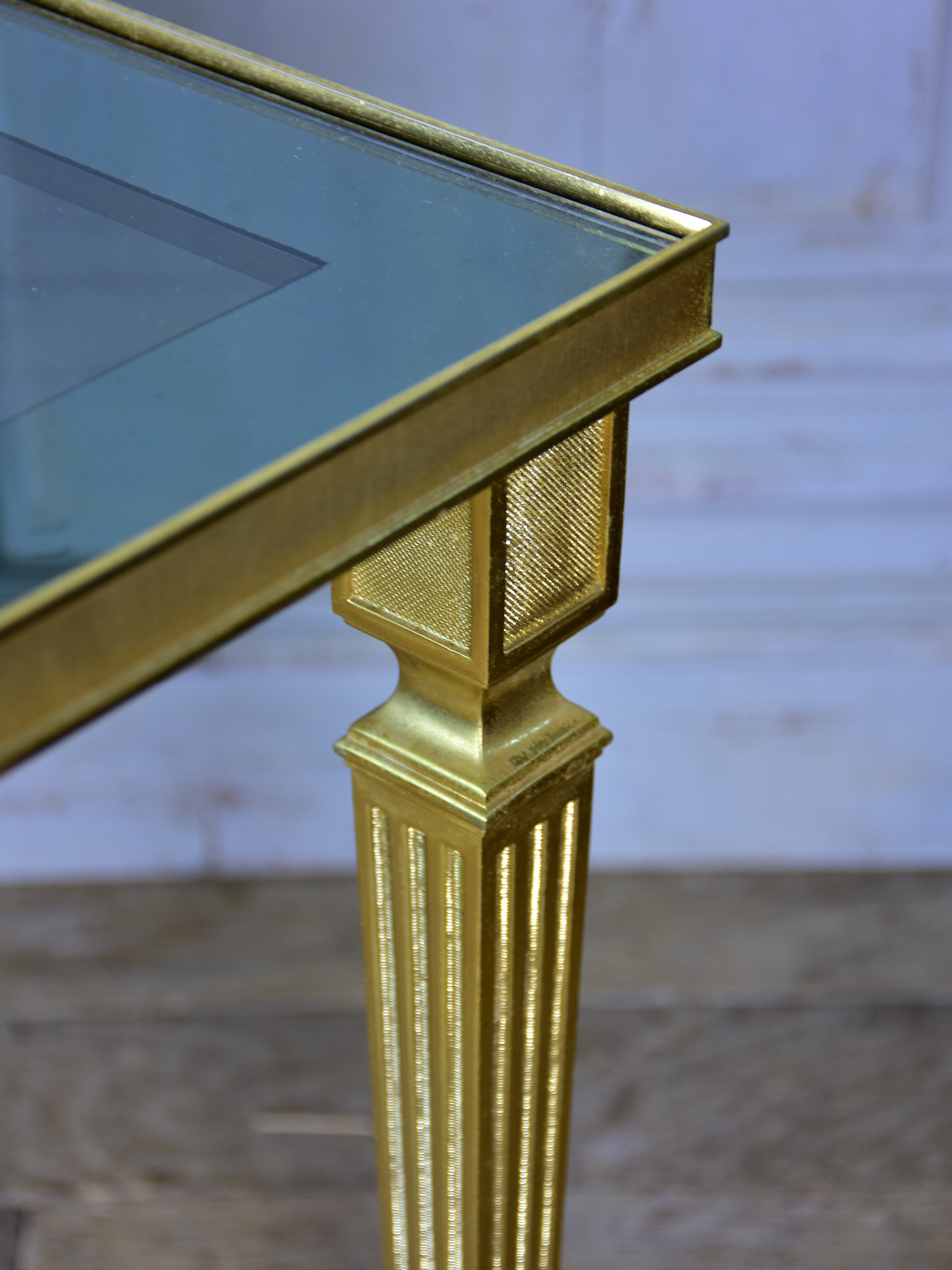 Pair of Maison Jansen square side tables