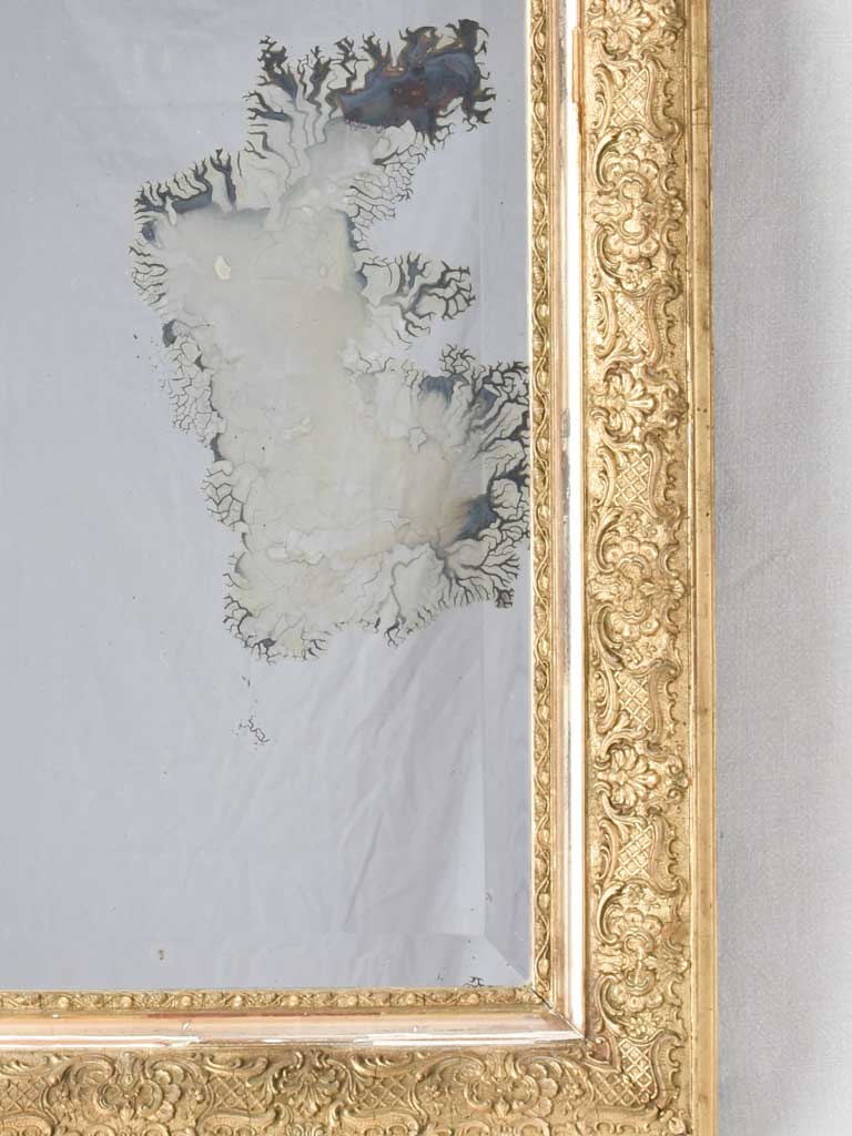 Late 19th century crested Louis Philippe mirror 30" x 46¾"
