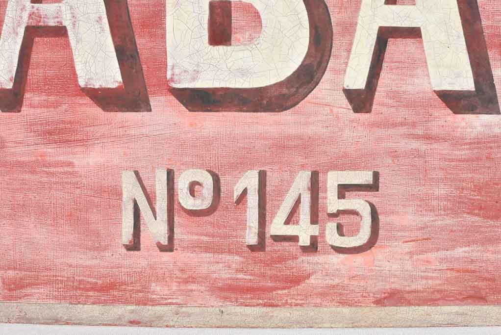 Large antique French tobacco sign 22¾" x 32"