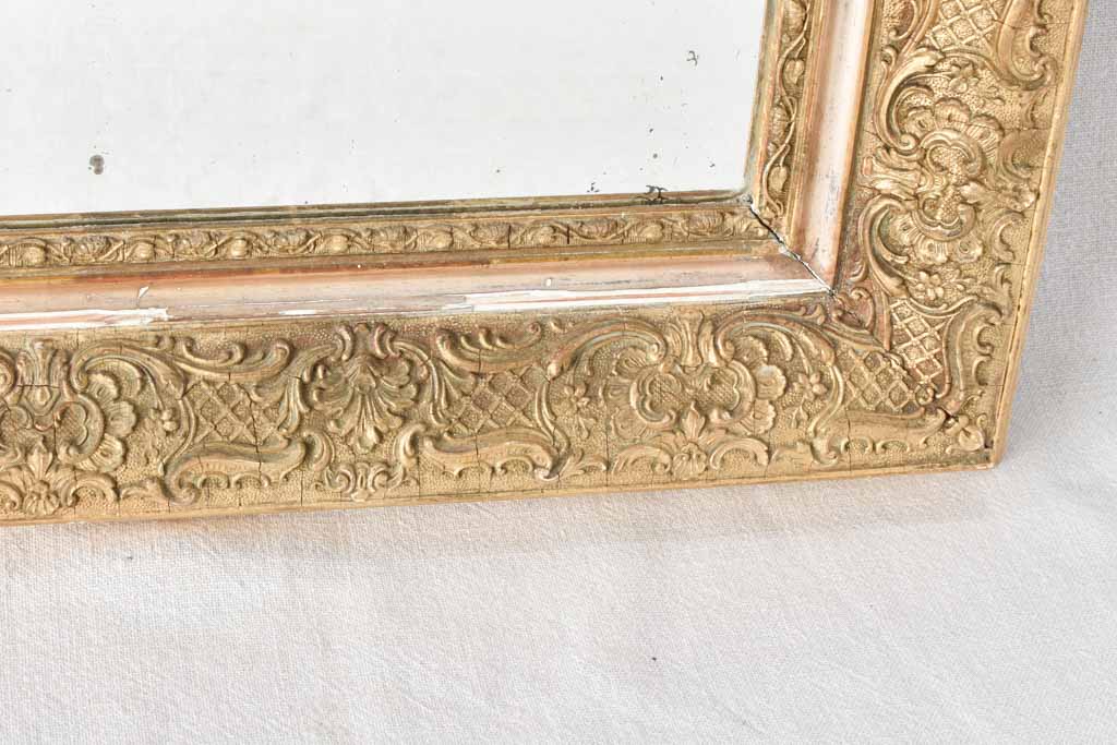 Late 19th century crested Louis Philippe mirror 30" x 46¾"