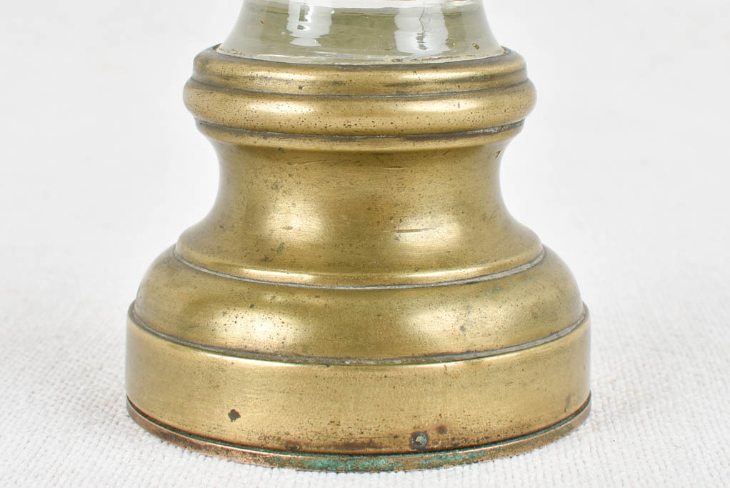 19th century blown glass balustrade ball 6¾"