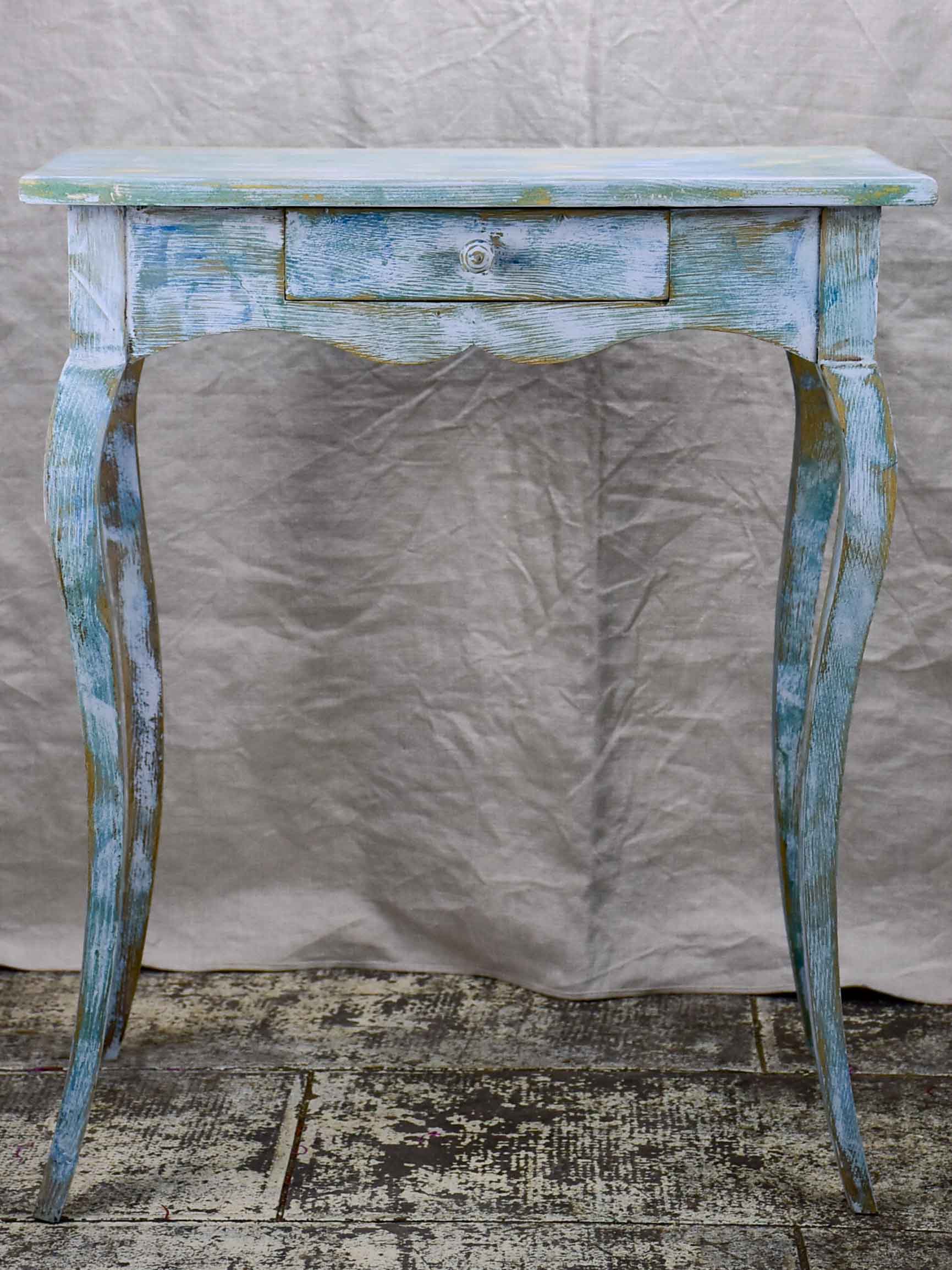 19th Century Louis XV lady's desk with blue patina