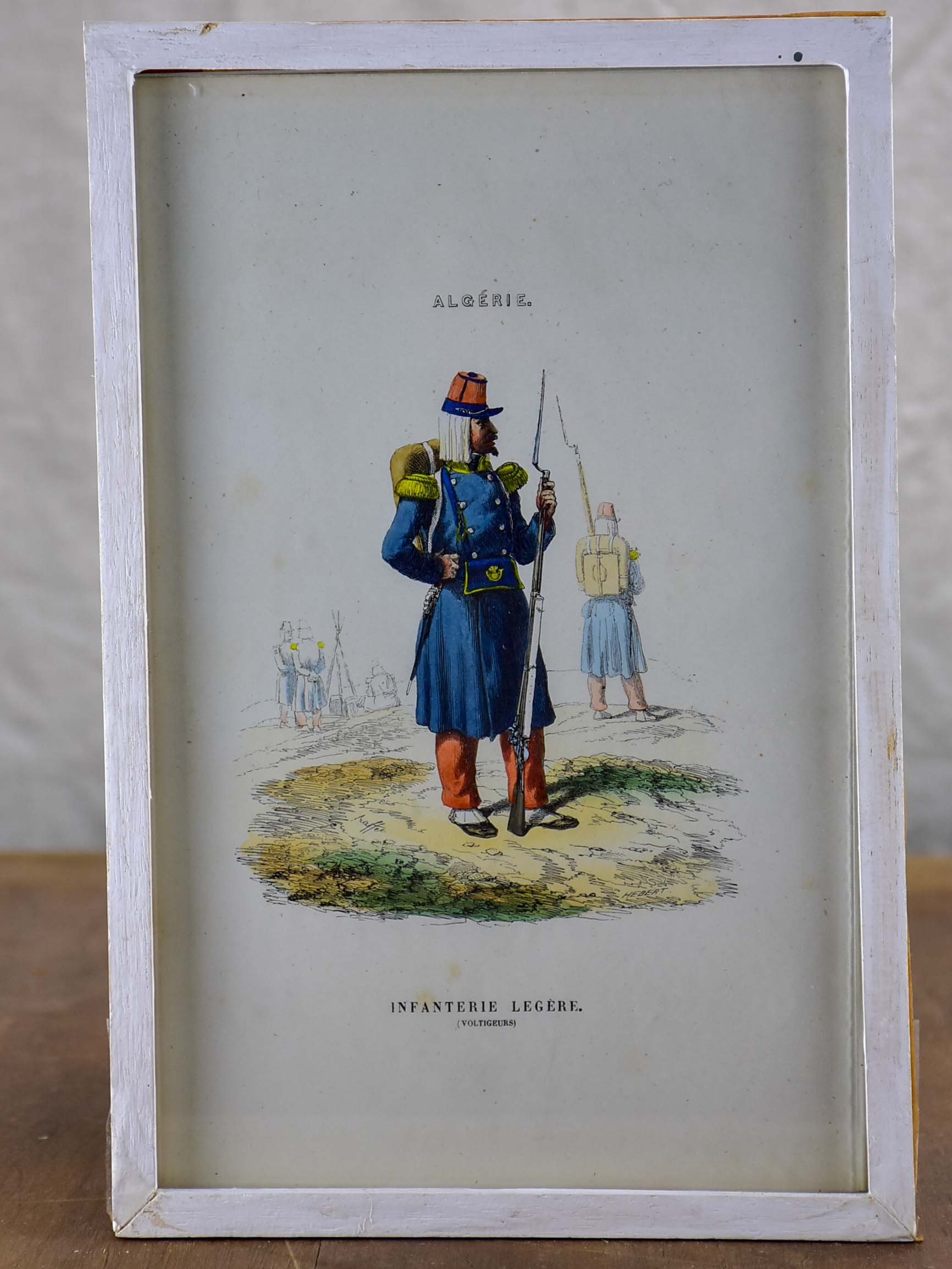 Set of eight 19th Century engravings - Pieds-noirs 7” x 10 ¾''