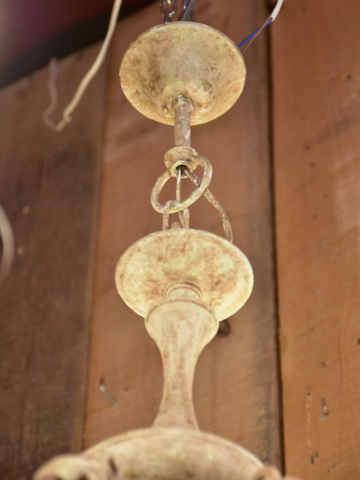 Large French chandelier - bronze and copper