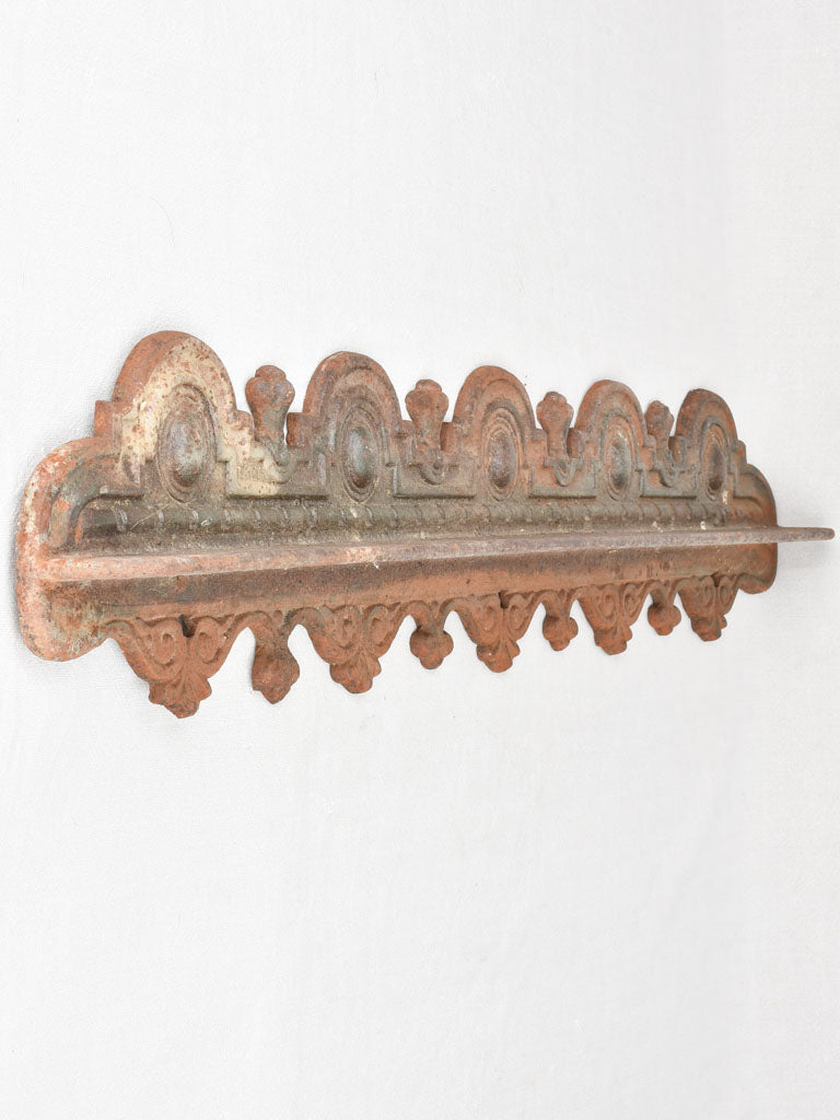 Cast iron spice rack from a bourgeois home 40½"