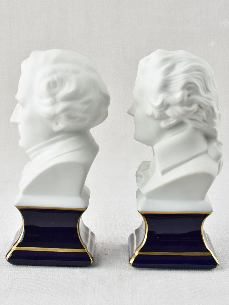 Cobalt Blue Glazed Porcelain Sculptures