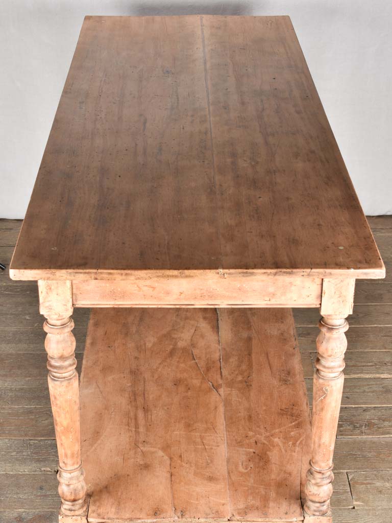 Antique French drapery table 78¾" x 30¼"
