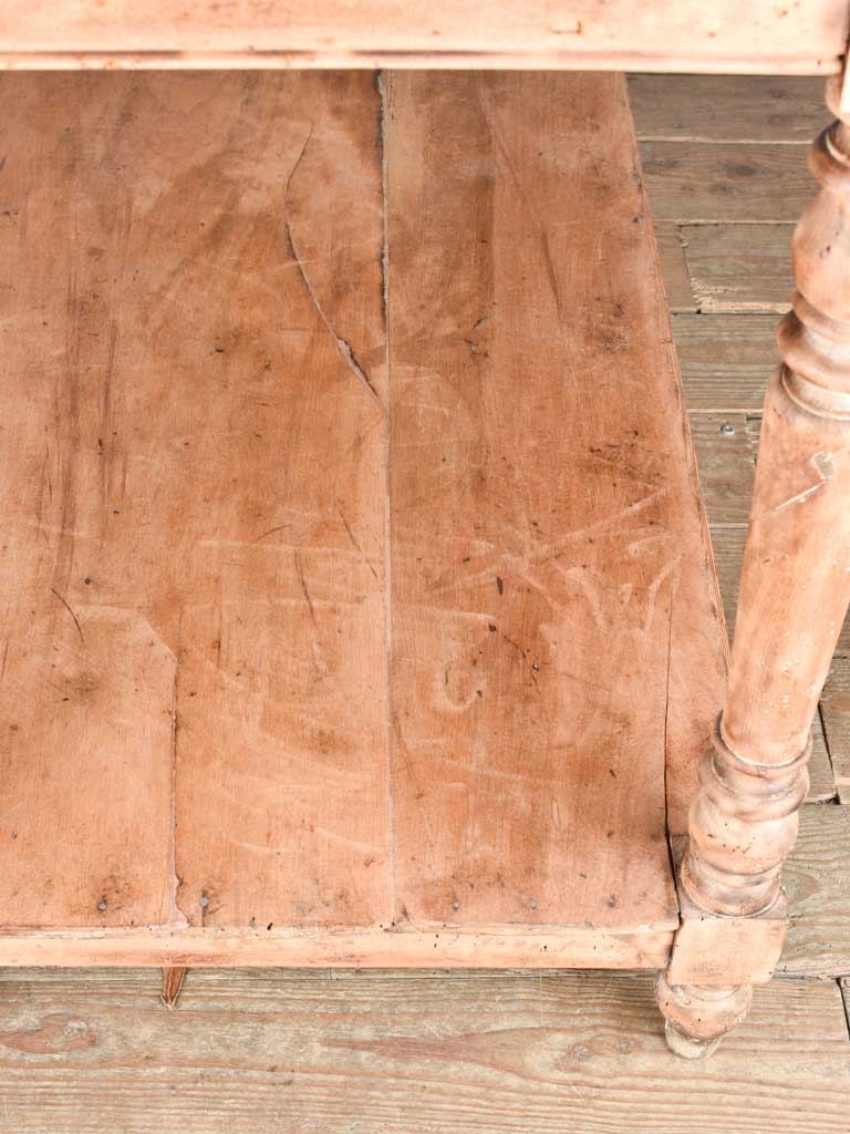 Antique French drapery table 78¾" x 30¼"