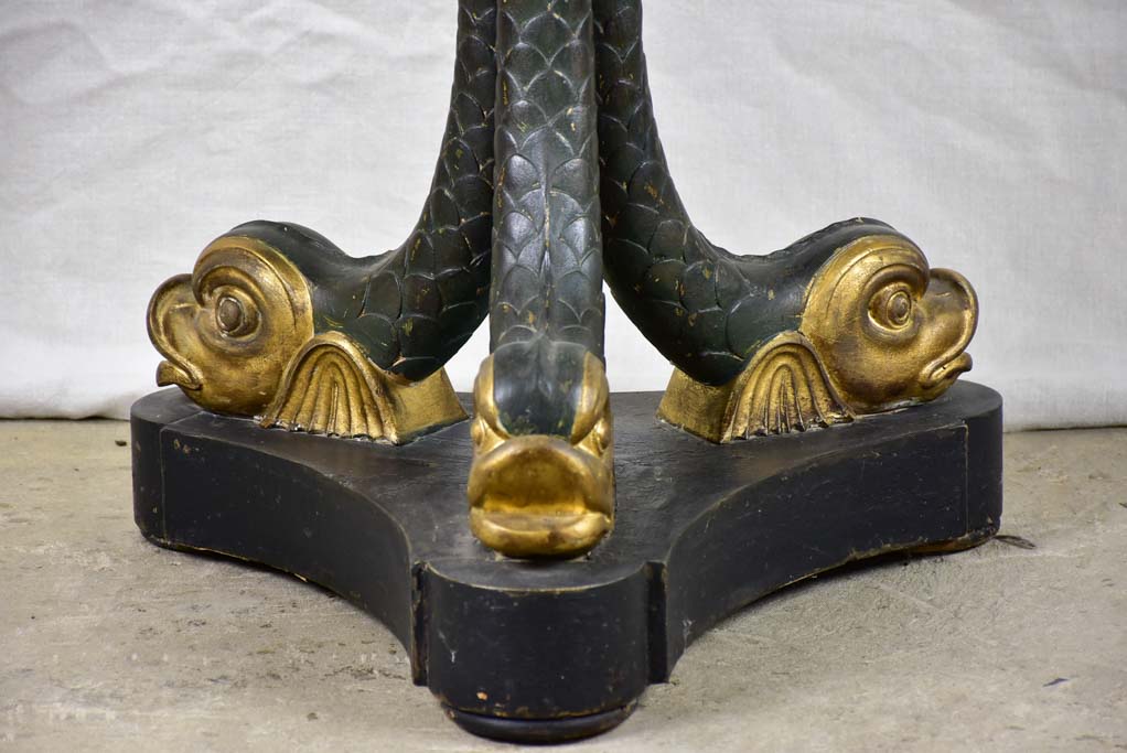 Faux marble top Restoration center table