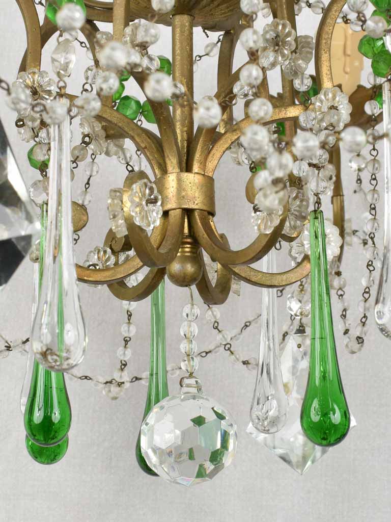 Stunning emerald green pendant detail