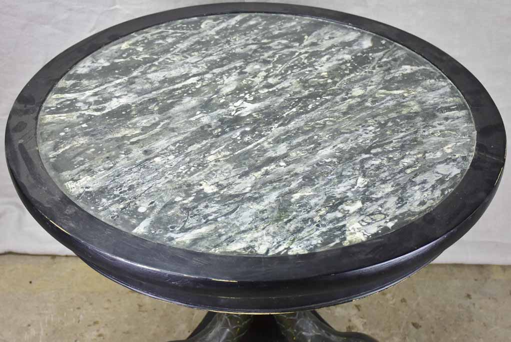Elegant black and gold antique table