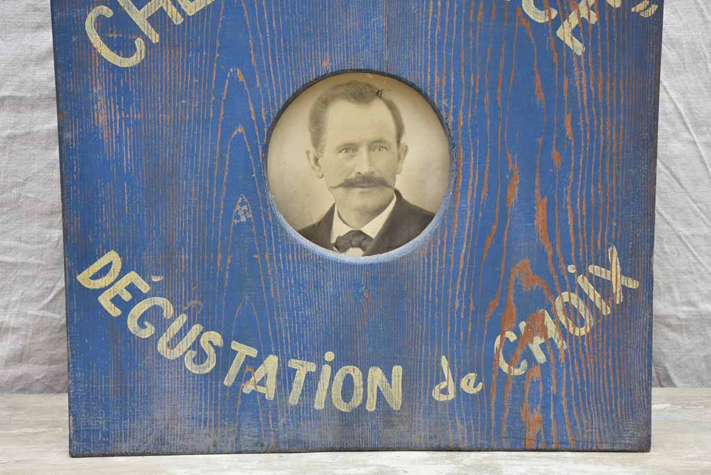 Antique French wooden sign - Chez Maurice