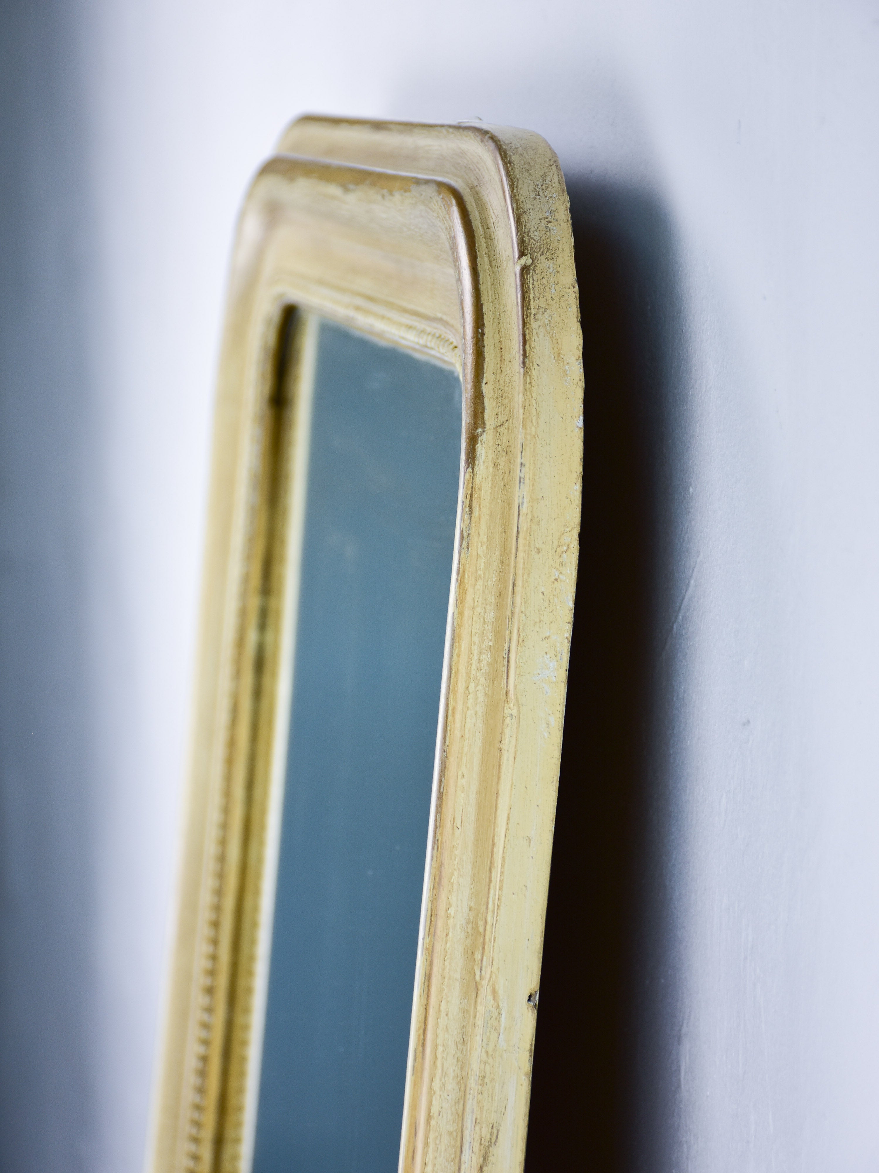 Painted antique French Louis Philippe mirror