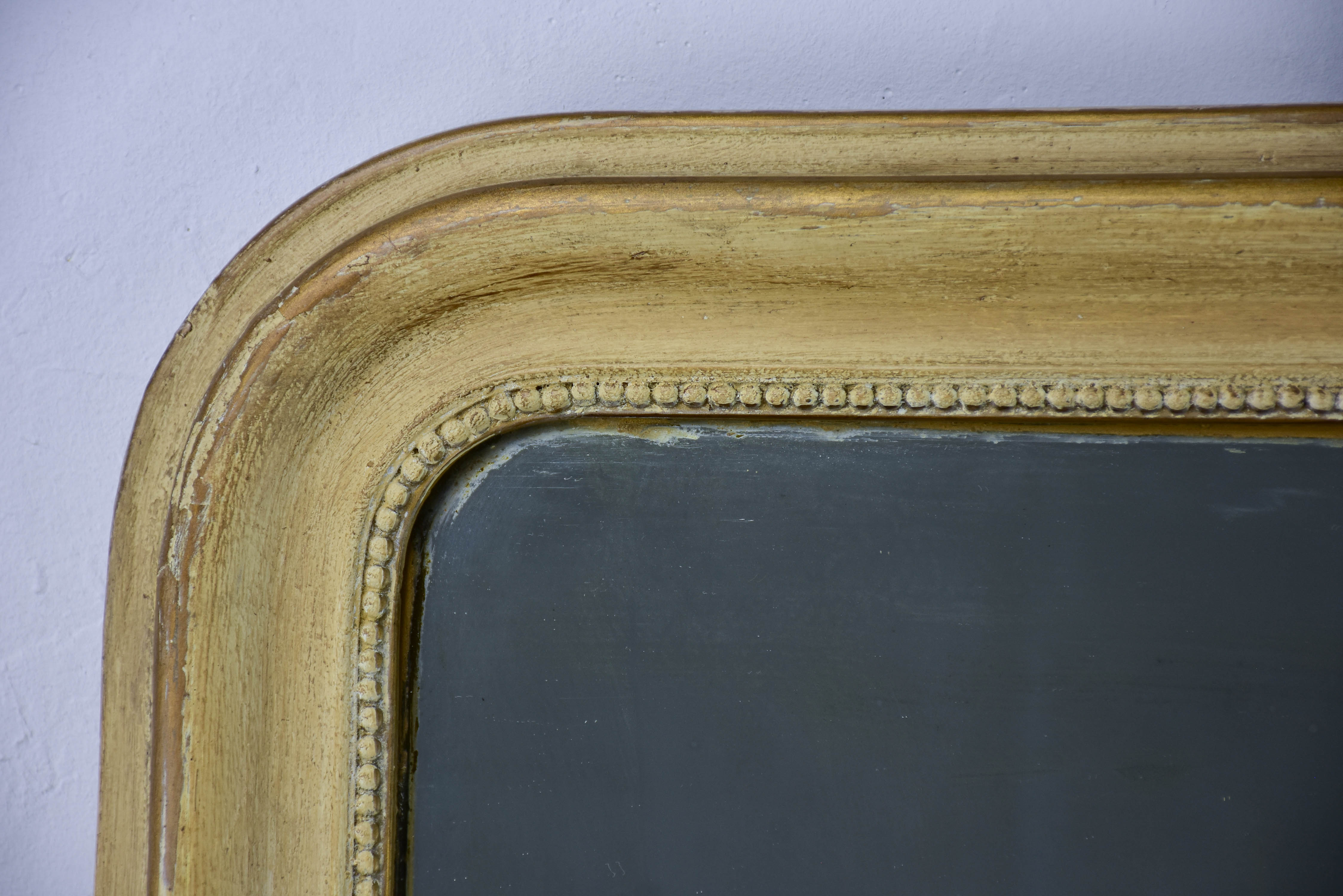 Painted antique French Louis Philippe mirror
