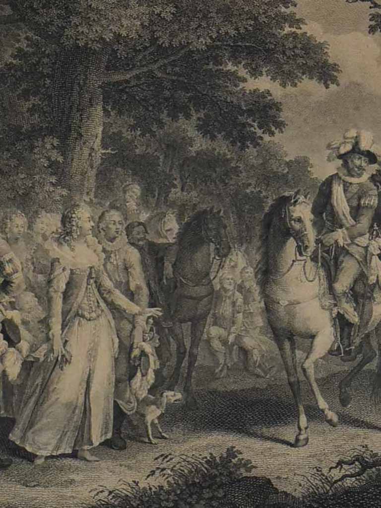 Antique French-engraved Historical Artwork