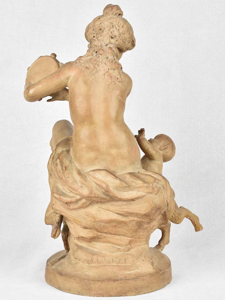 Antique terracotta statuette from the Clodion Atelier 17¾"