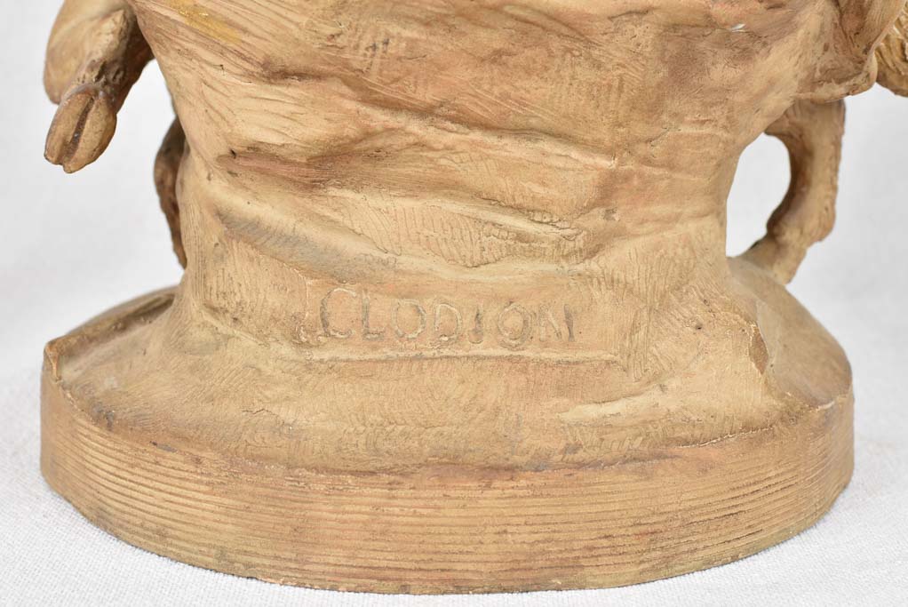 Antique terracotta statuette from the Clodion Atelier 17¾"