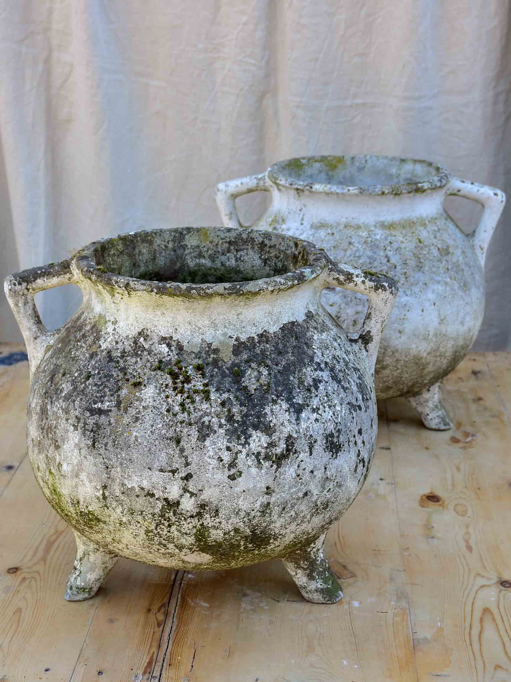 Pair of mid-century garden planters