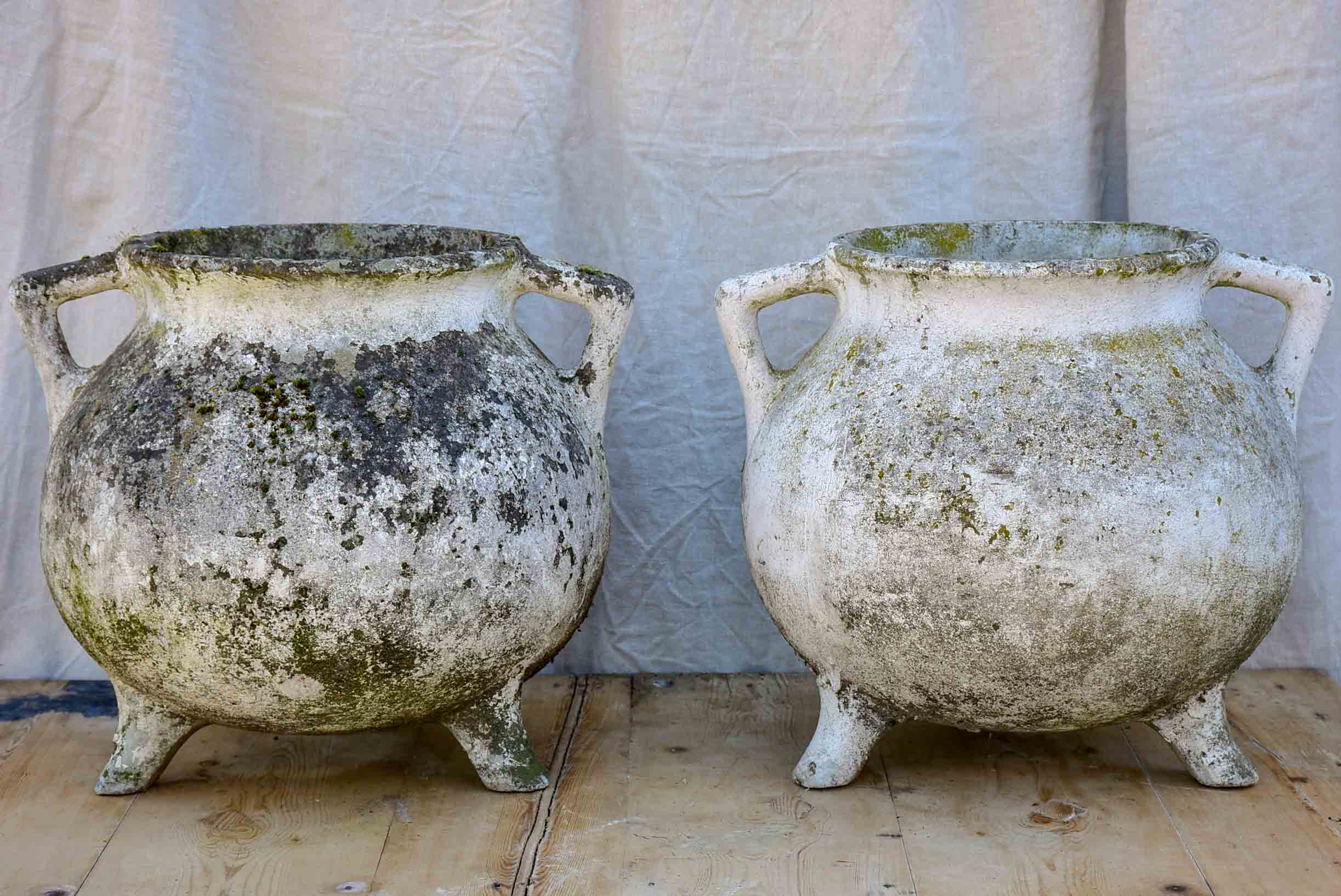 Pair of mid-century garden planters