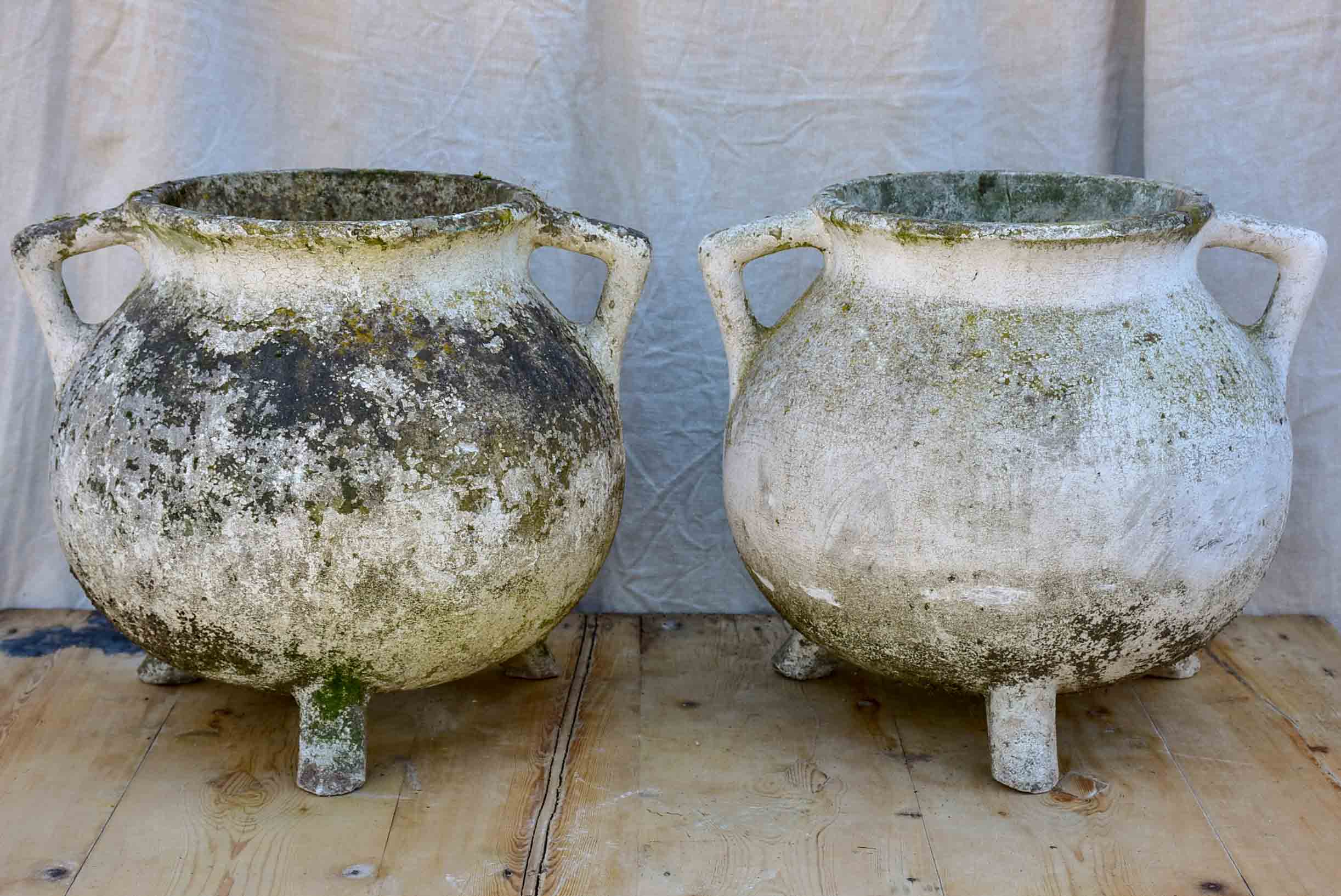 Pair of mid-century garden planters