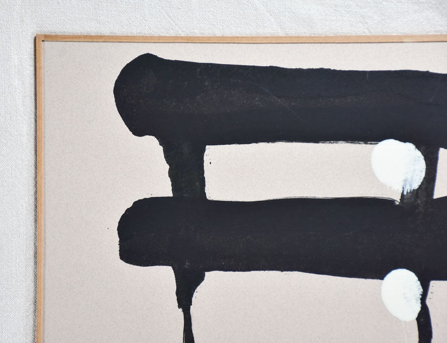 2/2 Monotype oil on paper of a chair by Caroline Beauzon 2009 19¾" x 25½"