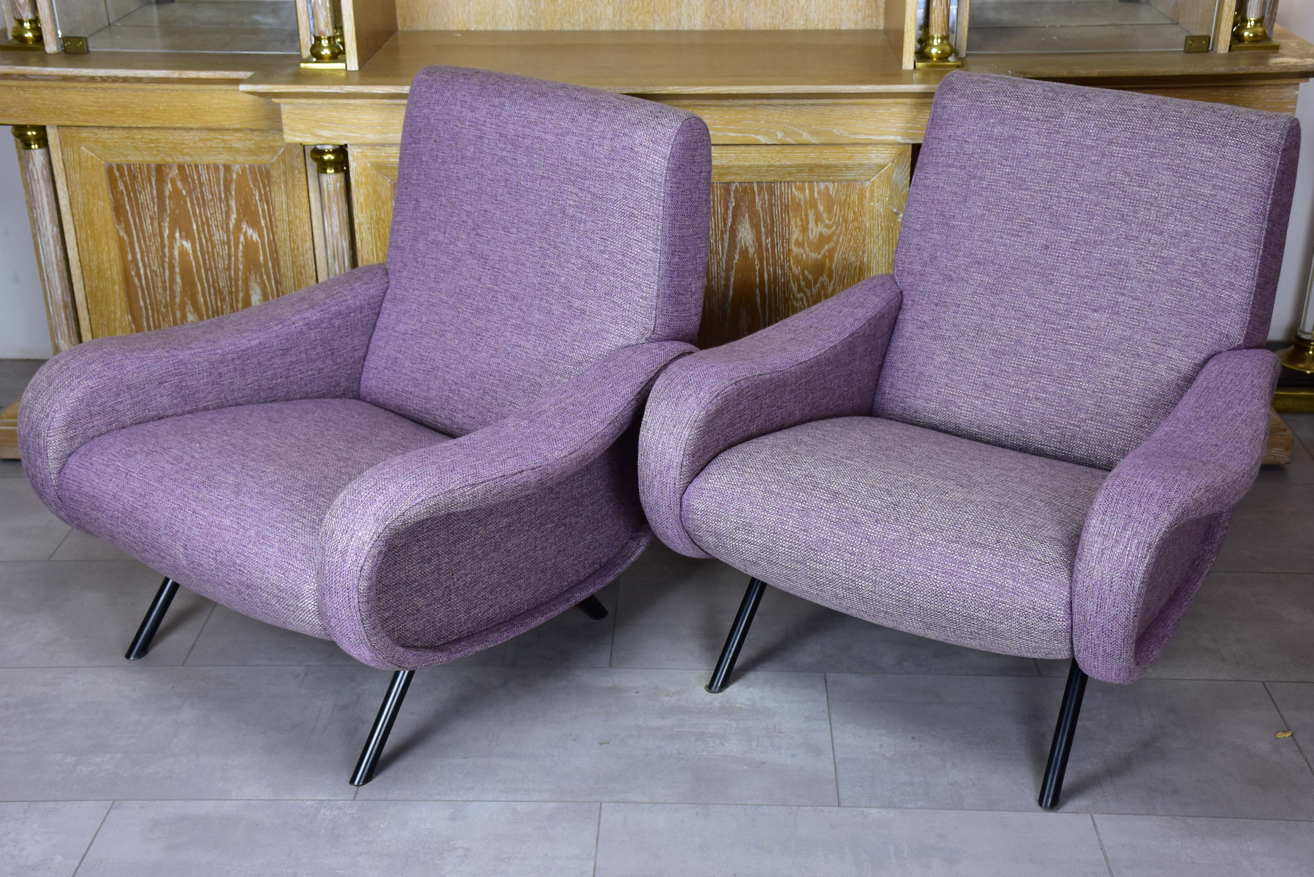Pair of armchairs in the style of Zanuso