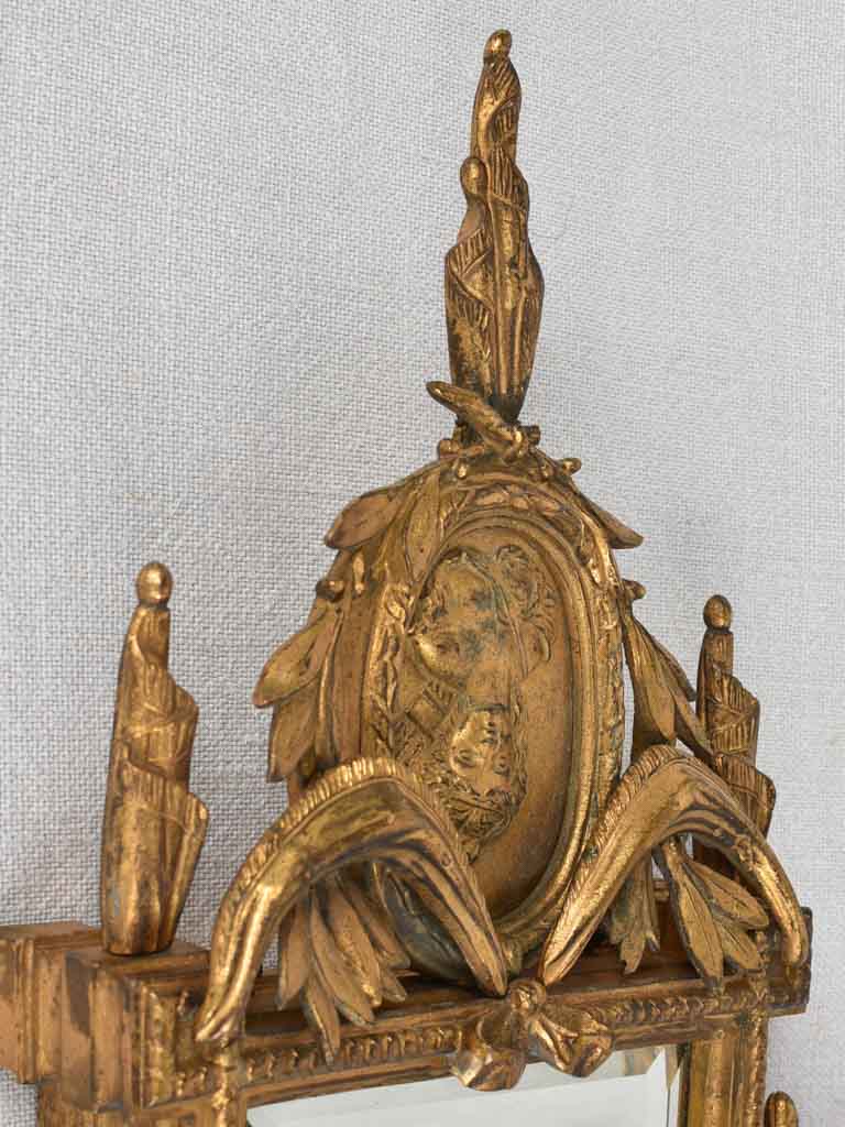 Small Directoire mirror from the early 19th century 11" x 21¾"