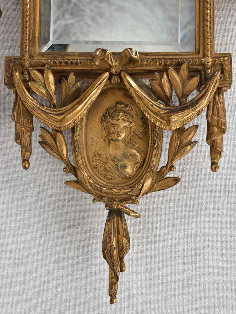 Small Directoire mirror from the early 19th century 11" x 21¾"