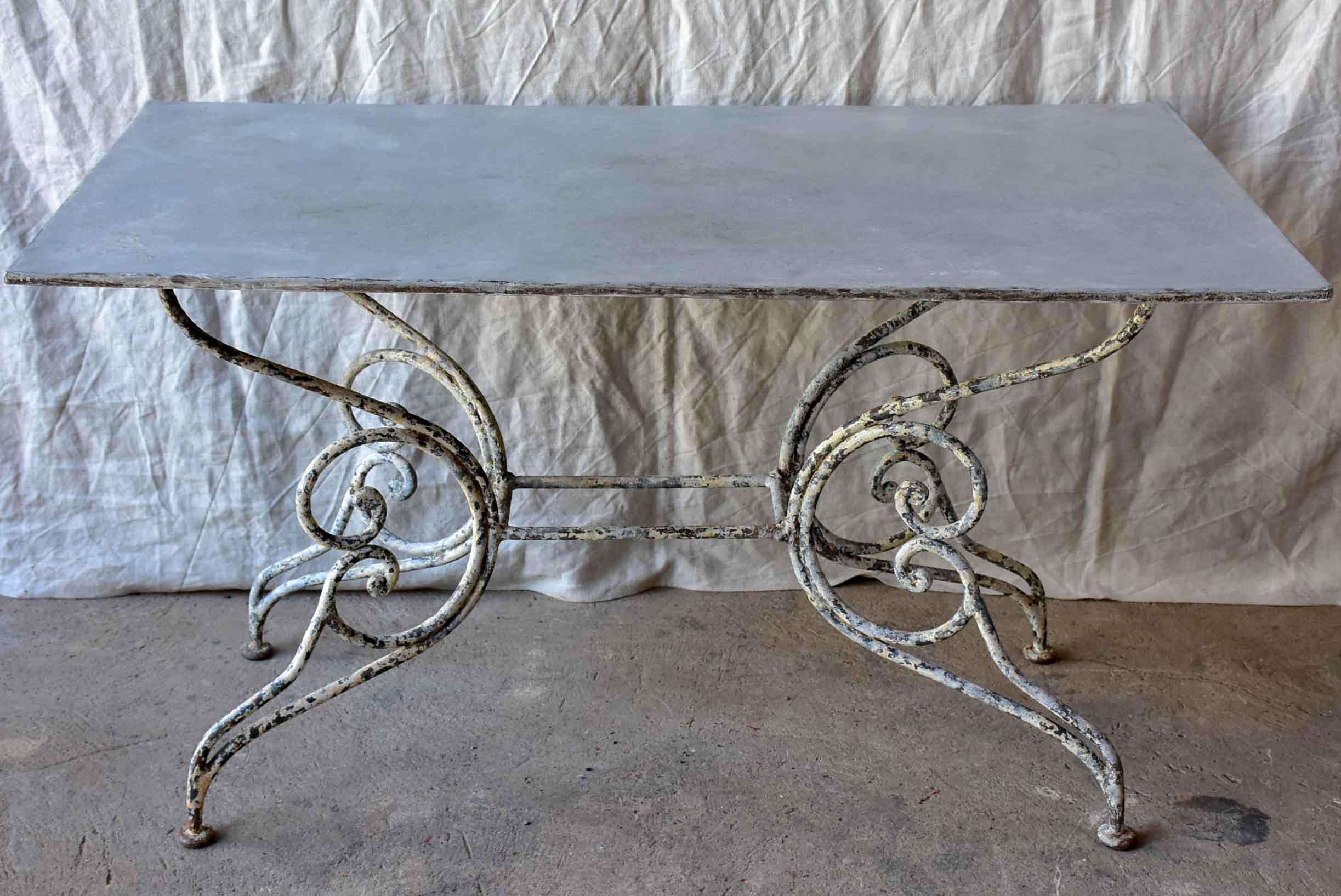 Antique French garden table - rectangular