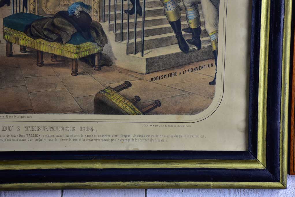 Antique Napoleon III French Lithograph - 1794 Convention 31" x 25¼"