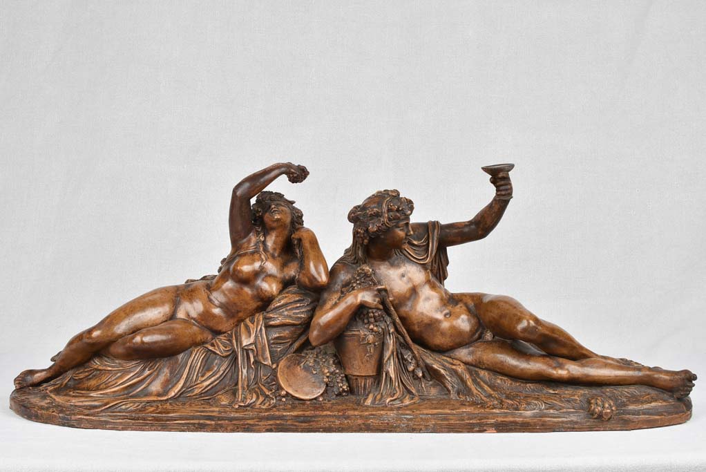 Antique terracotta sculpture - Bacchus 38¼"