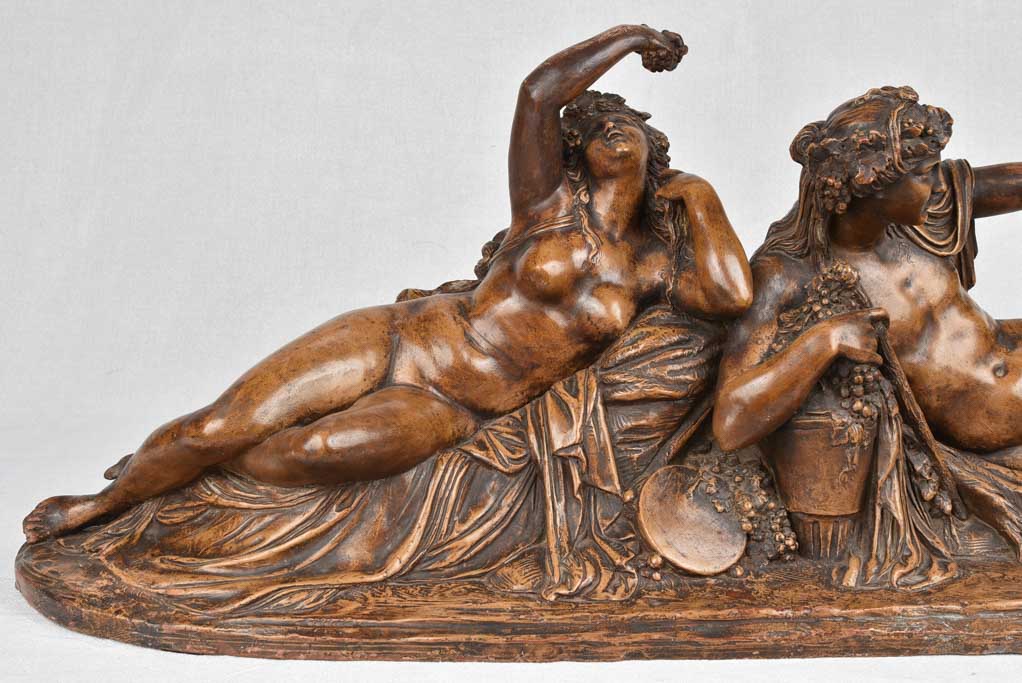 Antique terracotta sculpture - Bacchus 38¼"