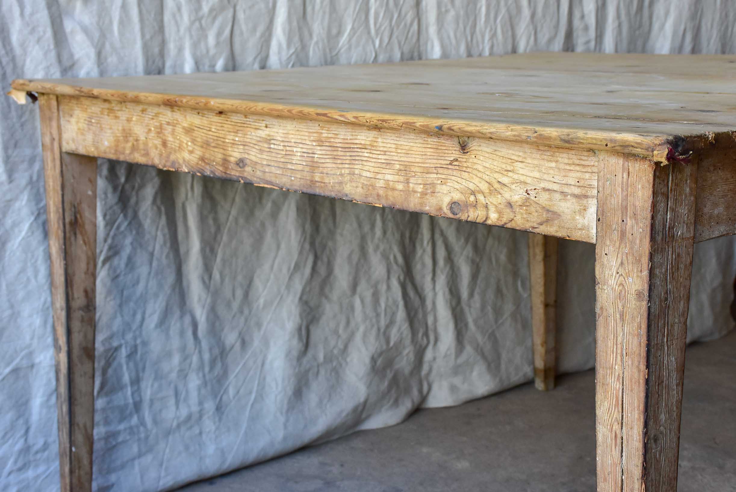 Large rustic farmhouse garden table - square